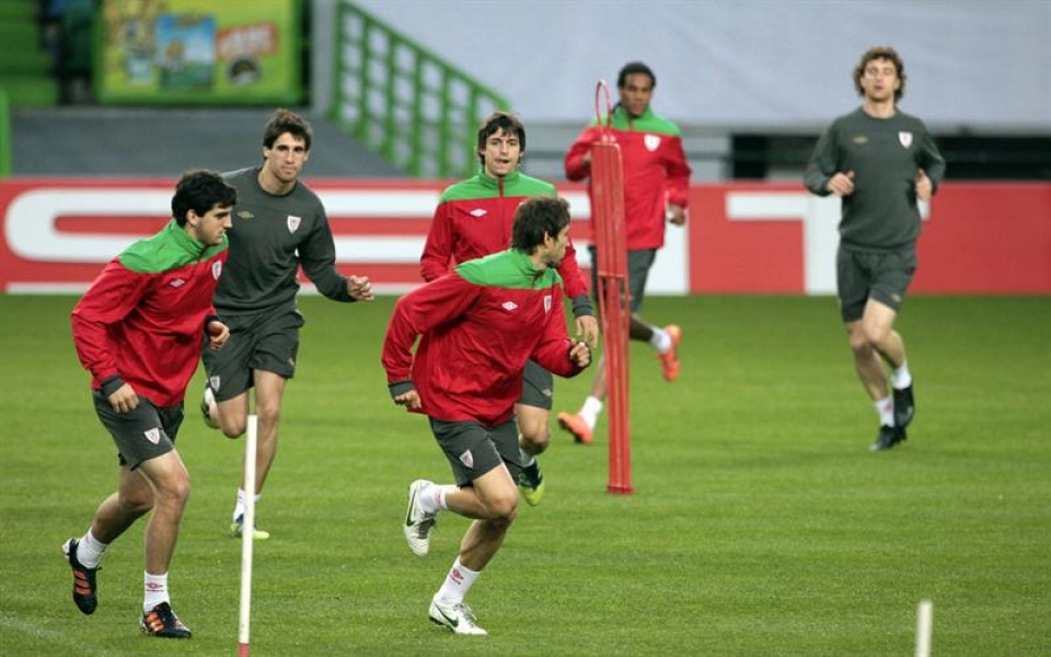 Athletic club players. Photo: EFE