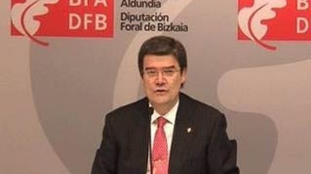 El diputado de Acción Social y portavoz de la Diputación foral de Bizkaia, Juan María Aburto.