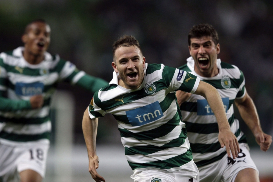 Europa Leagueko finalerdiak (joanekoa): Sporting-Athletic (2-1). Argazkia: EFE