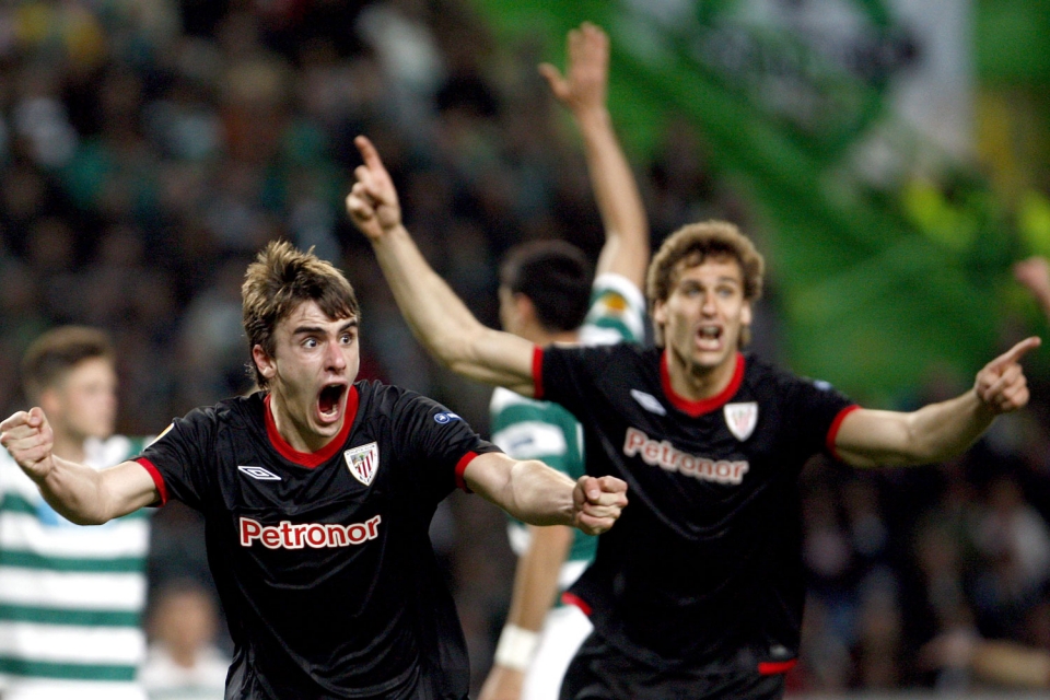 Europa Leagueko finalerdiak (joanekoa): Sporting-Athletic (2-1). Argazkia: EFE
