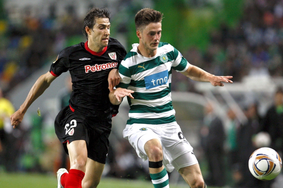 Europa Leagueko finalerdiak (joanekoa): Sporting-Athletic (2-1). Argazkia: EFE