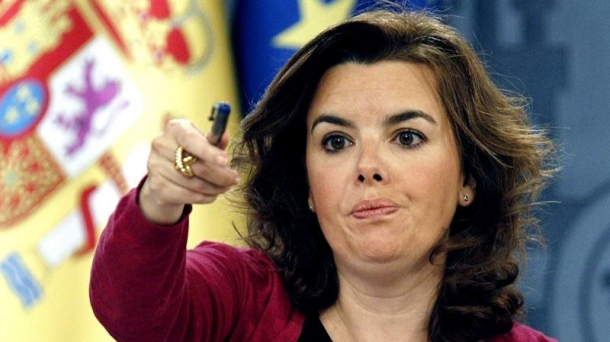 Soraya Saenz de Santamaria Espainiako presidenteordea. EFE