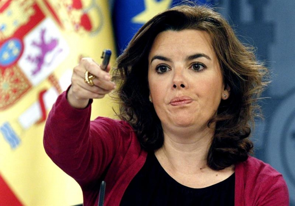 Soraya Saenz de Santamaria Espainiako presidenteordea. EFE