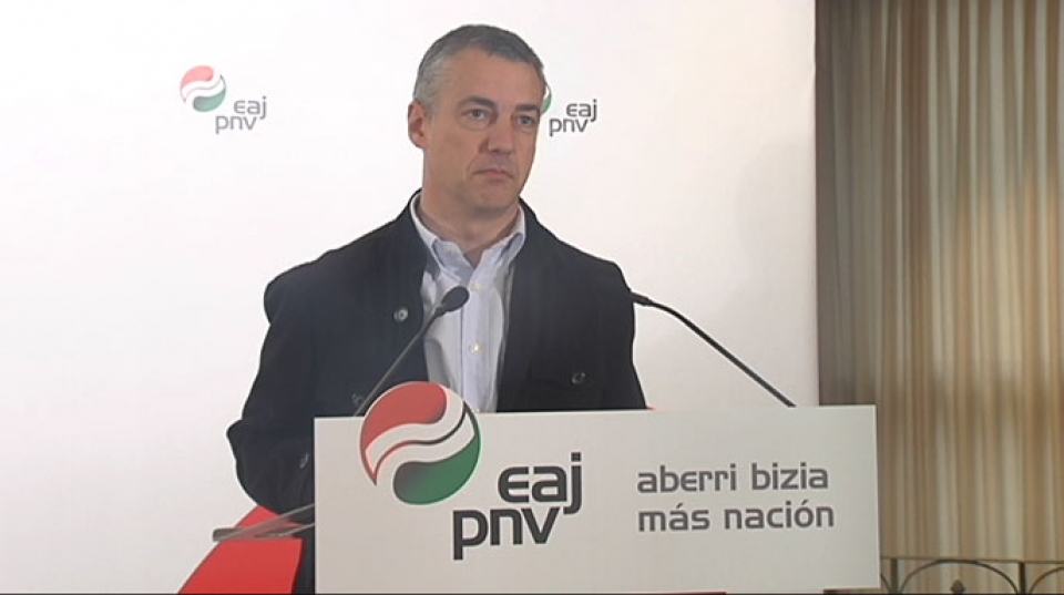 Iñigo Urkullu, presidente del EBB del PNV. EITB