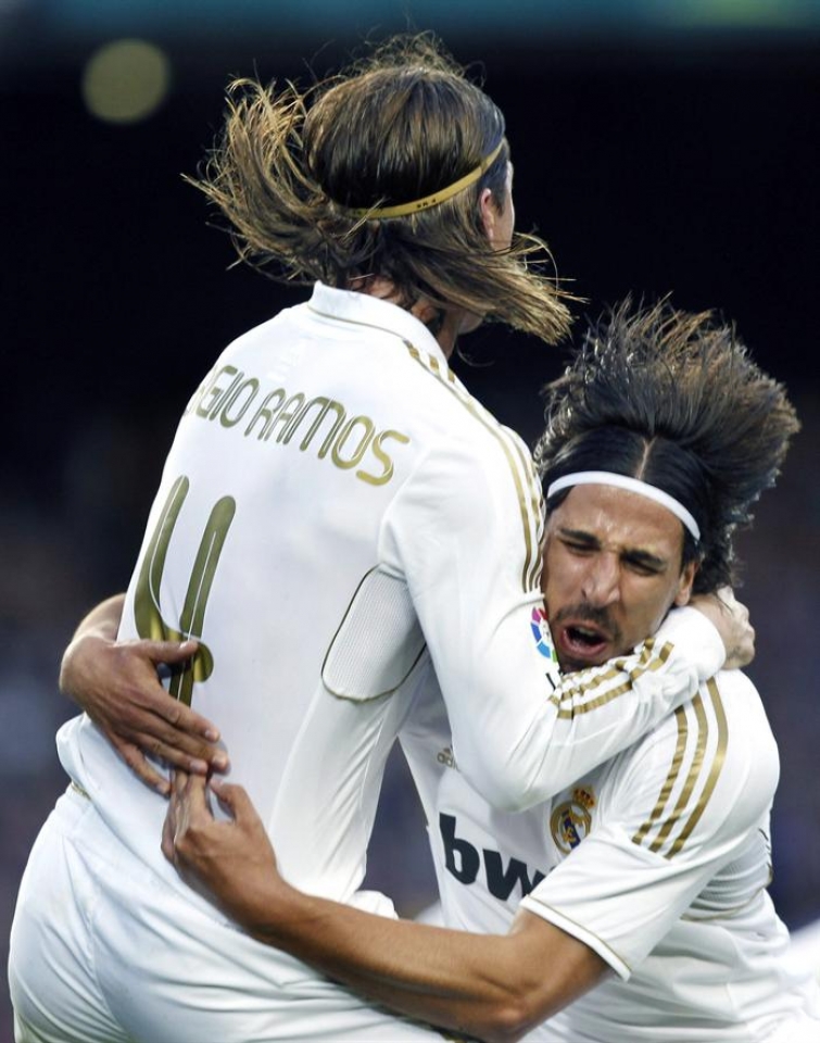 Khedira eta Sergio Ramos 0-1ekoa ospatzen. Argazkia: EFE