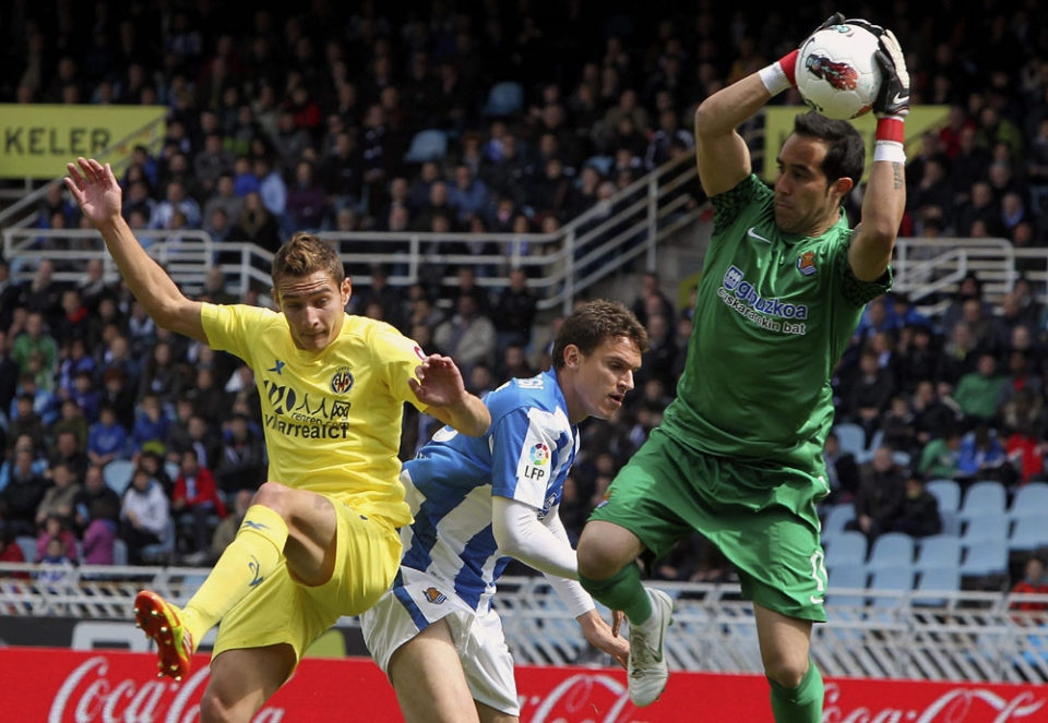 Claudio Bravo, Realeko atezaina. Foto: EFE