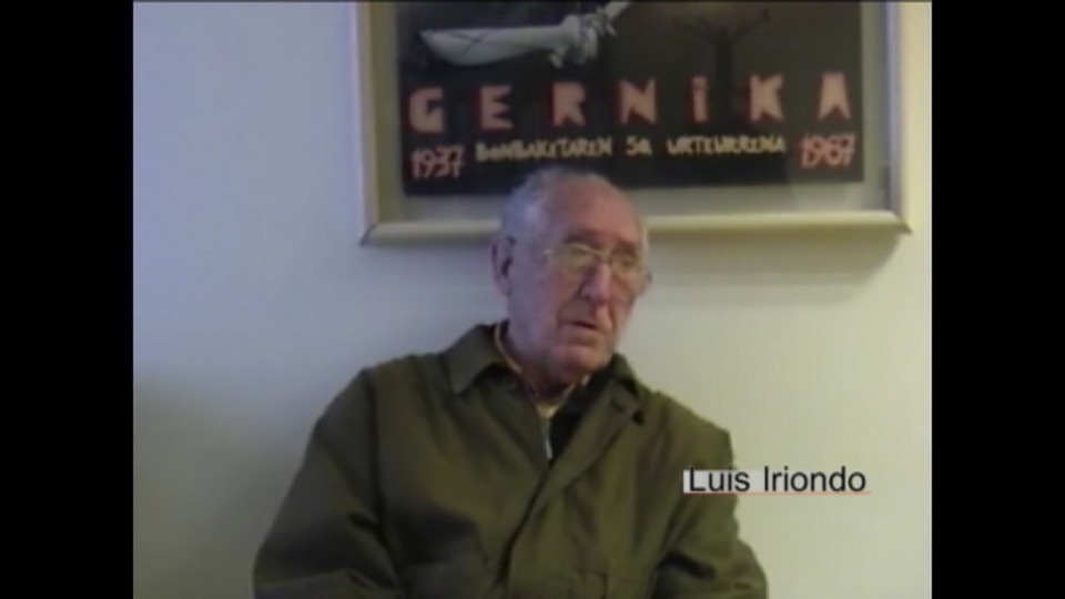 Luis Iriondo, testigo del bombardeo de Gernika