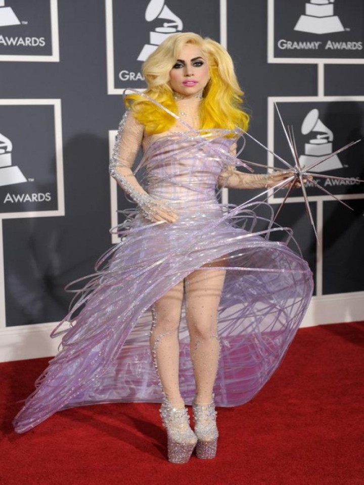 Lady Gaga, en los premios Grammy 2012. Foto: EFE