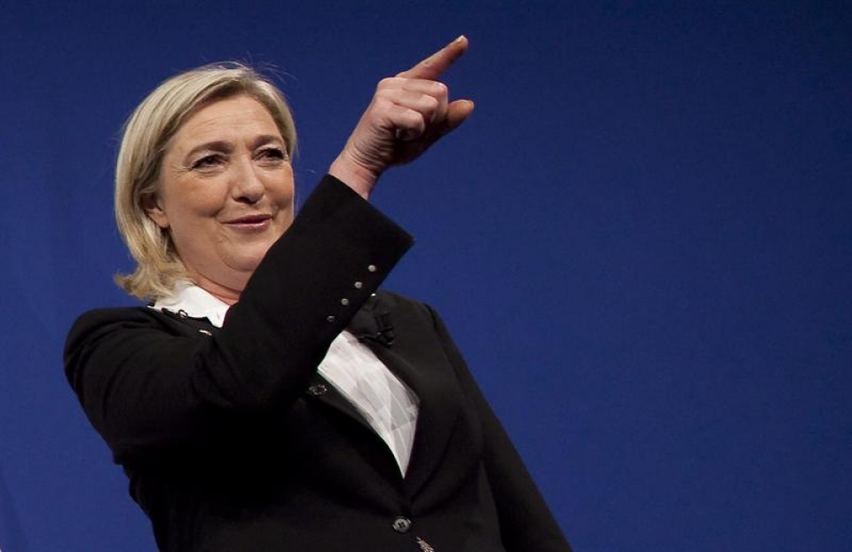 Marine Le Pen lider del Frente Nacional francés. Foto: EFE