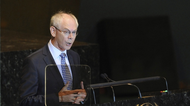 Van Rompuy Europako Kontseiluko presidentea.