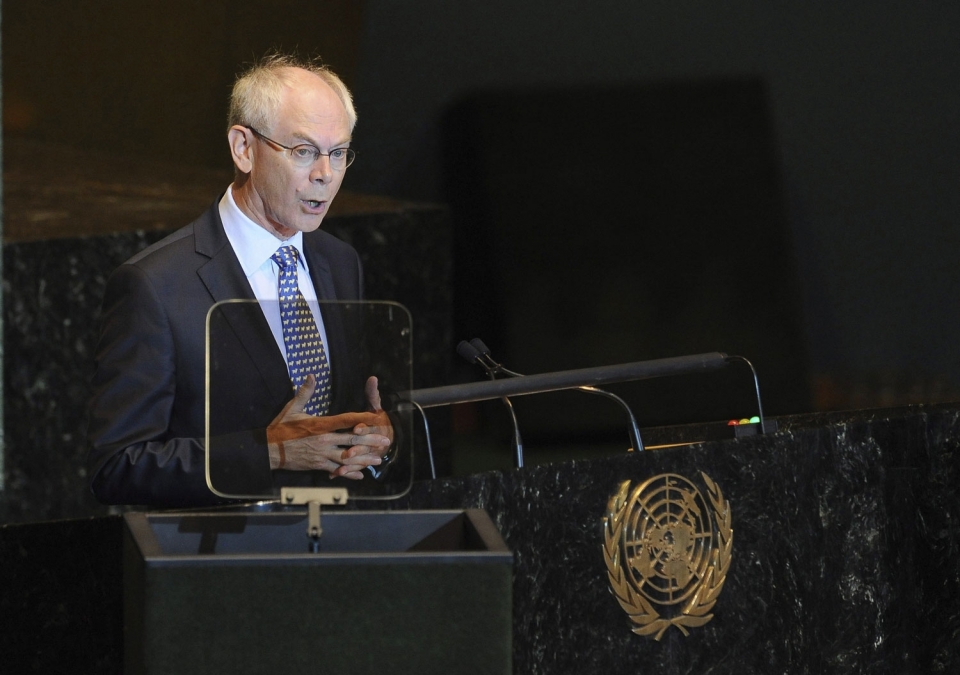 Van Rompuy Europako Kontseiluko presidentea.