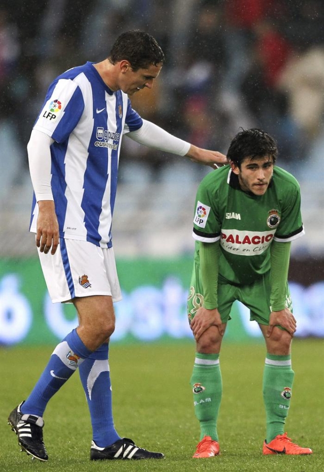 Reala-Racing (3-0). Argazkia: EFE