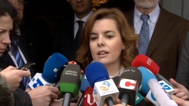 Soraya Saenz de Santamaria Espainiako Gobernuaren bozeramailea.