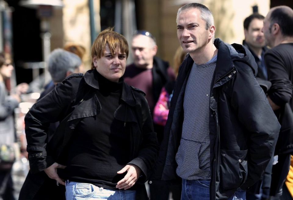 Ainhoa Etxaide y Joseba Permach. Foto: EFE