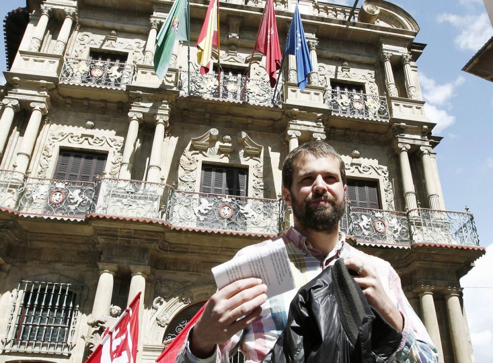 El portavoz de LAB en Navarra Igor Arroyo. Foto: EFE