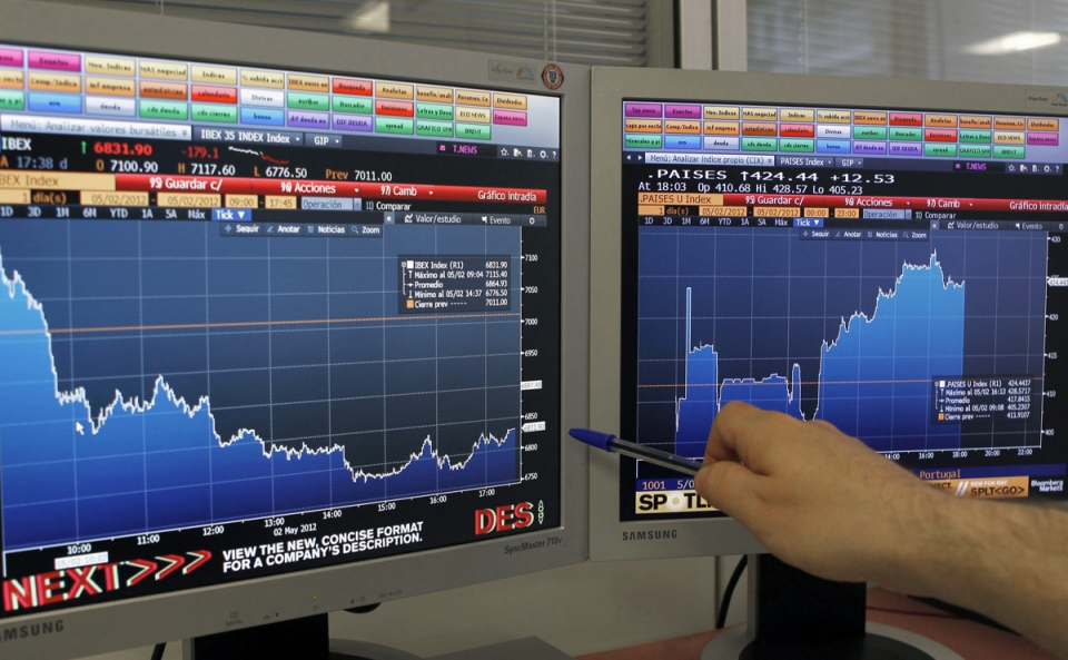 Ibex 35aren bilakera. Argazkia: EFE