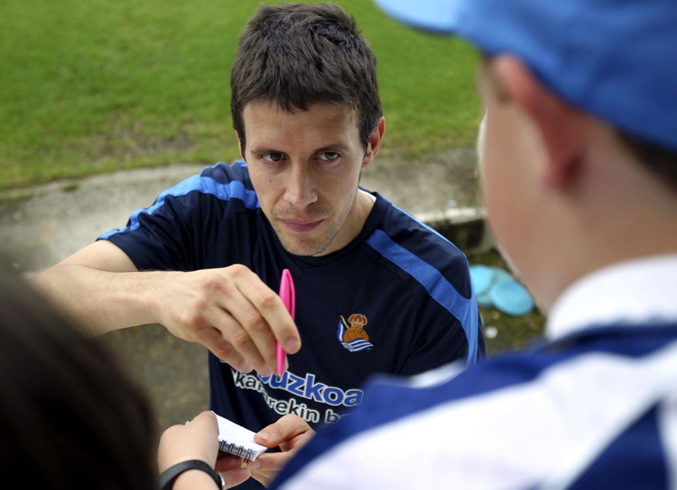 Aranburuk agur esan dio Realari. Argazkia: EFE