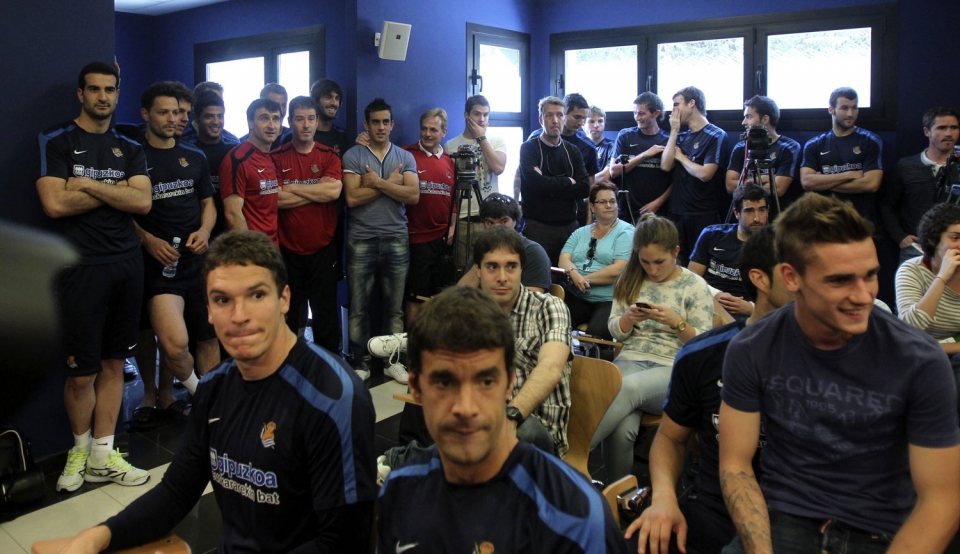 Aranburuk agur esan dio Realari. Argazkia: EFE