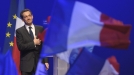 Sarkozy, zundaketen berri izan ostean. Argazkia: EFE title=