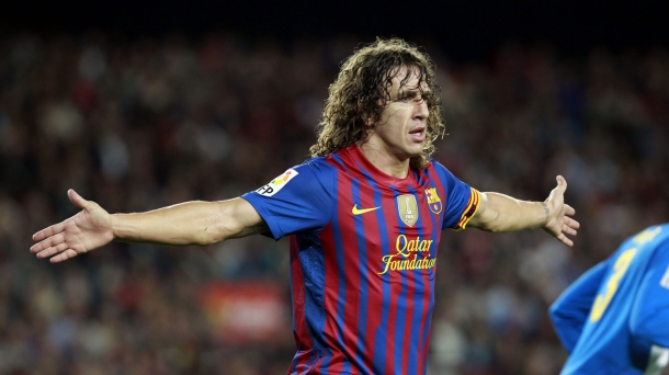 Carles Puyol capitán del Barcelona. Foto: EFE