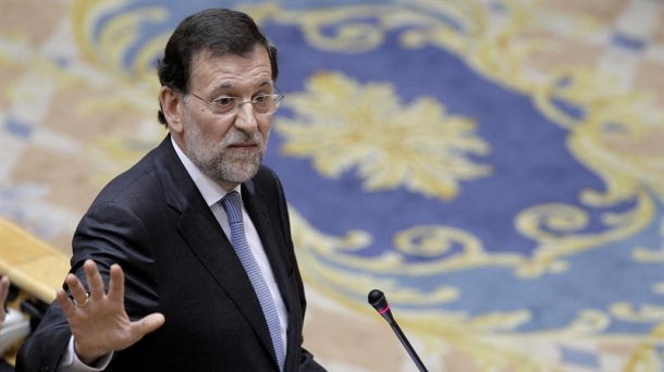 El presidente del Gobierno, Mariano Rajoy, en el Senado. Efe.