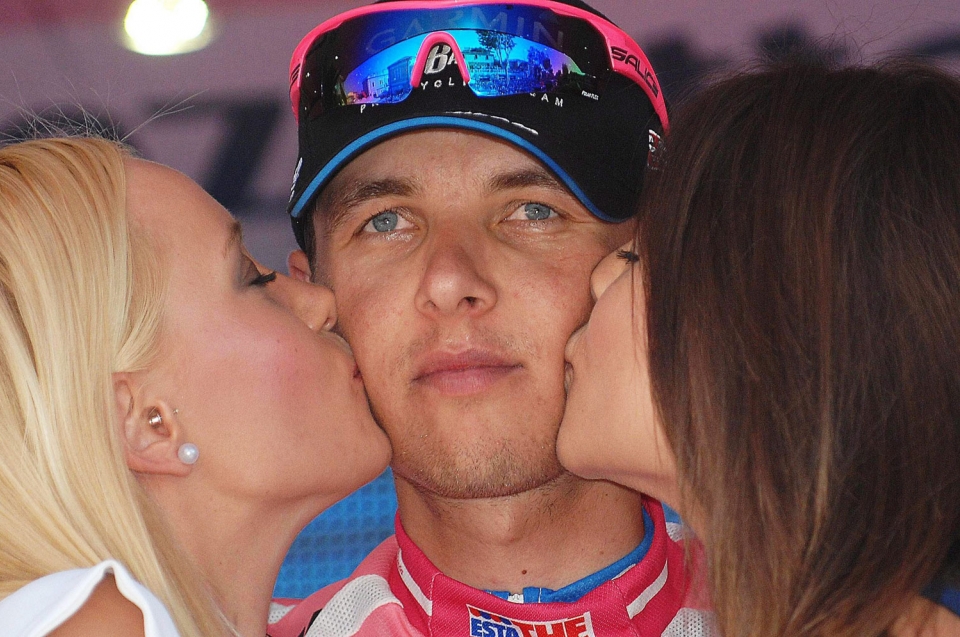 Ramunas Navardauskas Garmin Barracuda taldeko txirrindularia. Argazkia: EFE