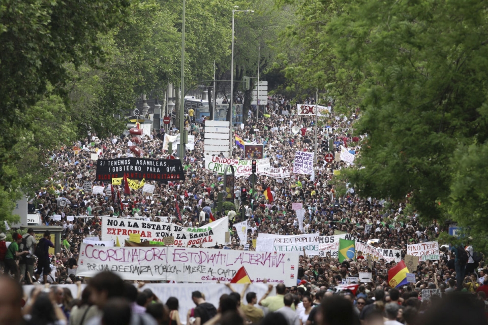 Manifestazioa Madrilen. Argazkia: EFE