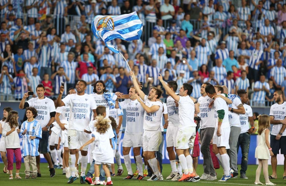 Malagak Txapeldunen Liga jokatuko du. Argazkia: EFE