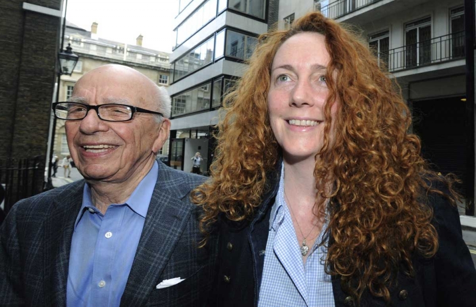 Robert Murdoch eta Rebekah Brooks. EFE