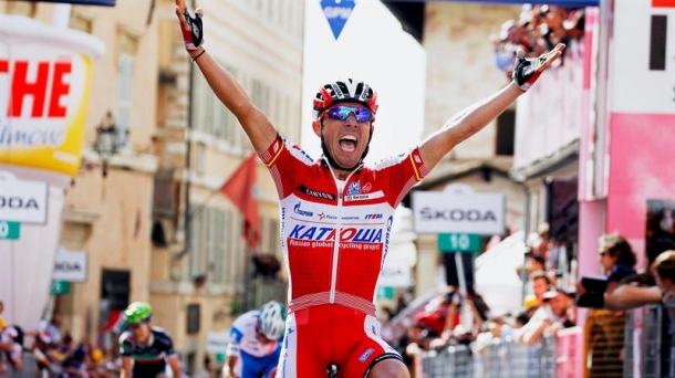 Joaquim Rodríguez, candidato al podio del Giro Foto: EFE