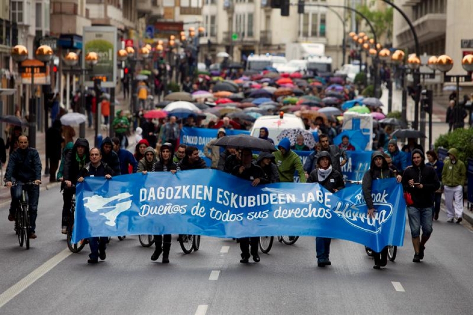 Herrirak deituriko manifestazioa, Gasteizen. EFE