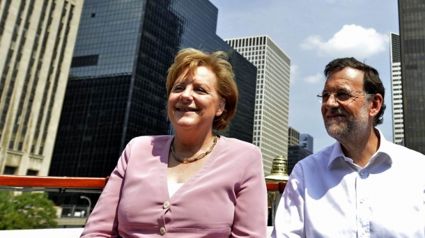 Angela Merkel and Mariano Rajoy. Photo: EFE