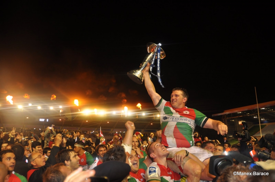 Le Biarritz Olympique remporte le Challenge européen. Photo: Manex Barace