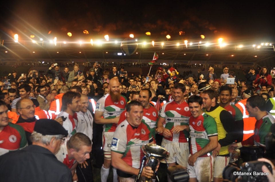 Le Biarritz Olympique remporte le Challenge européen. Photo: Manex Barace
