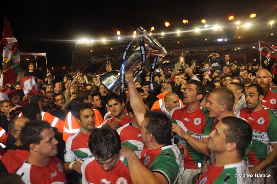 Le Biarritz Olympique remporte le Challenge européen. Photo: Manex Barace