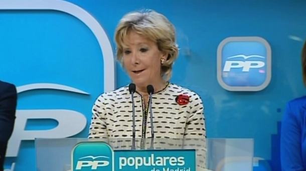 Esperanza Aguirre, presidenta de Comunidad de Madrid. EITB