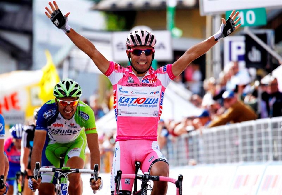 Joaquim Rodriguezek irabazi du 17. etapa eta lidergoari eutsi dio. Argazkia: EFE