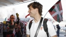 La expedición del Athletic, rumbo a Madrid. Foto: EFE title=