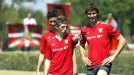 Último entrenamiento del Athletic en Lezama antes de la final de la Copa. Foto: EFE title=