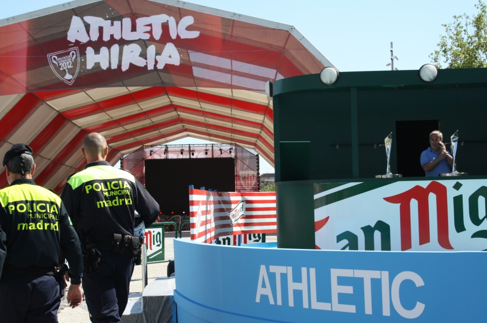 Athletic Hiria, casi listo, este jueves. Foto: eitb.com