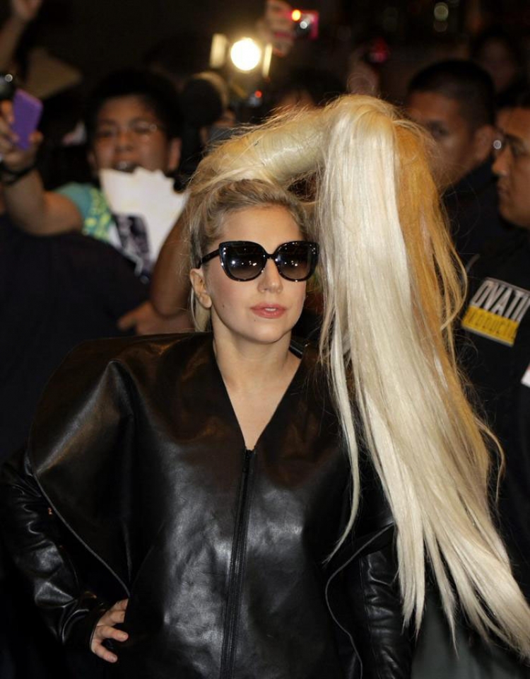Lady Gaga, a su llegada a Filipinas. Foto: EFE