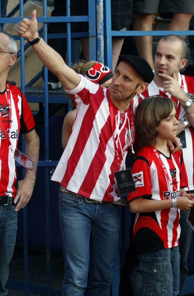Fito en el Vicente Calderón. Foto: EFE