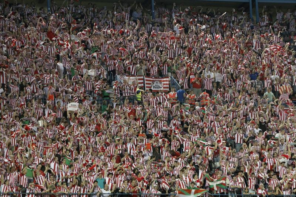La afición del Athletic. Foto: EFE