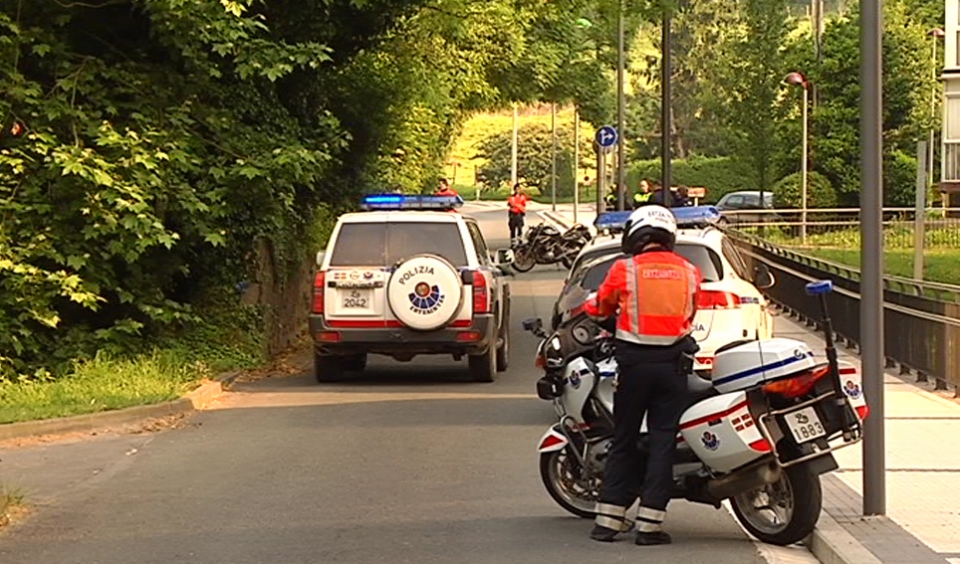 Lugar en el que ha sucedido el accidente mortal de Hernani. EITBsucedido