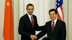11/2009. El presidente de Estados Unidos, Barack Obama, y el presidente chino, Hu Jintao. Foto: EFE