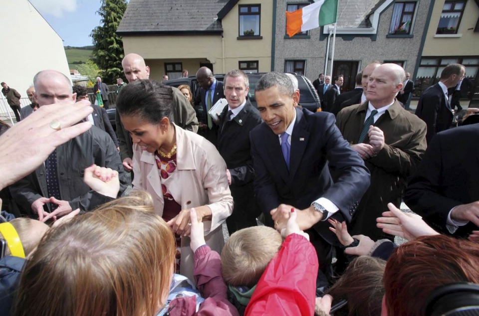 05/2011. Barack y Michelle Obama en su viaje a Irlanda. Foto: EFE