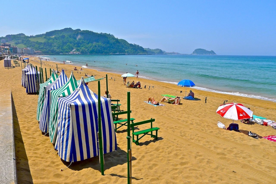 Imagen de la playa de Zarautz. Lorentxo Portularrume