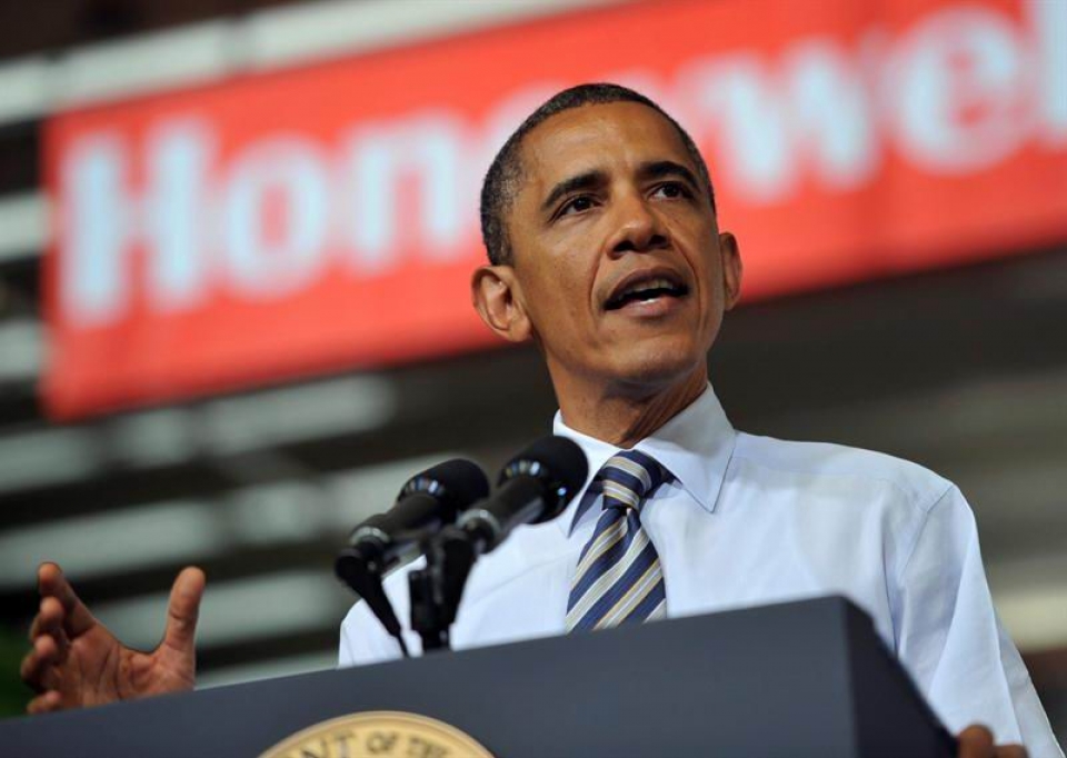 Barack Obama dando un discurso [Foto: EFE]