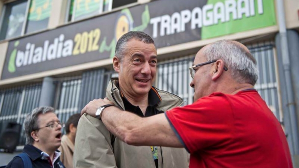 Iñigo Urkullu, en el Ibilaldia 2012 en Trapagaran. Foto: EFE