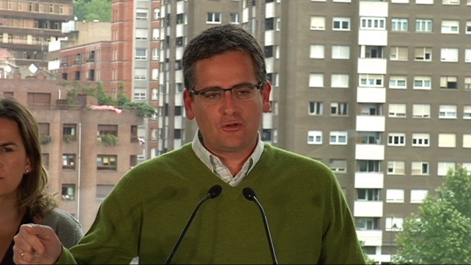 Antonio Basagoiti en el comité de dirección del PP vasco. EITB